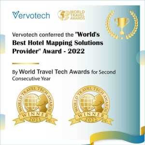 Vervotech Wins “World’s Best Hotel Mapping Provider” Award for Second Consecutive Year